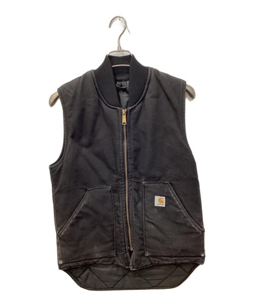 CarHartt（カーハート）CarHartt (カーハート) ダックパフベスト ブラック サイズ:Sの古着・服飾アイテム