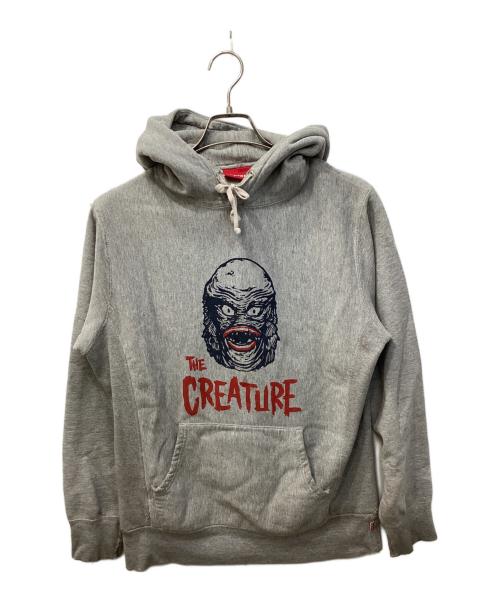 SUPREME（シュプリーム）Supreme (シュプリーム) Creature Pullover Hoodie グレー サイズ:Mの古着・服飾アイテム