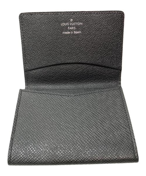 LOUIS VUITTON（ルイ ヴィトン）LOUIS VUITTON (ルイ ヴィトン) アンヴェロップ・カルト・ドゥ・ヴィジット/カードケース ブラックの古着・服飾アイテム