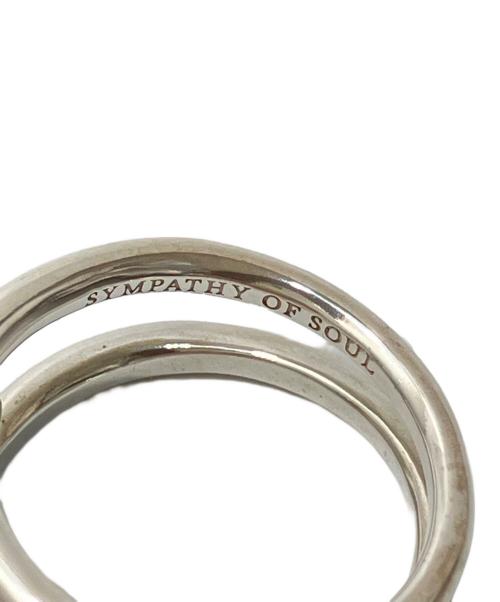 sympathy of soul（シンパシーオブソウル）SYMPATHY OF SOUL (シンパシーオブソウル) Twine Ring　「ツイン リング」 シルバー サイズ:１９号の古着・服飾アイテム