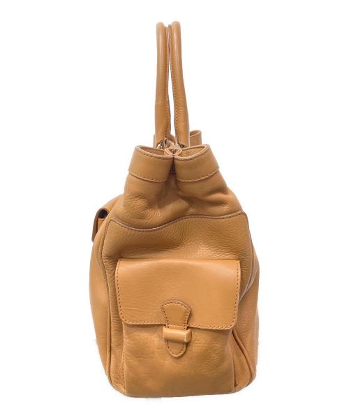 JIL SANDER（ジルサンダー）JIL SANDER (ジルサンダー) レザートートバッグ キャメルの古着・服飾アイテム