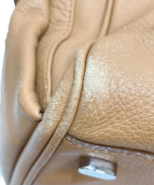 JIL SANDER（ジルサンダー）JIL SANDER (ジルサンダー) レザートートバッグ キャメルの古着・服飾アイテム