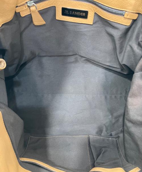 JIL SANDER（ジルサンダー）JIL SANDER (ジルサンダー) レザートートバッグ キャメルの古着・服飾アイテム
