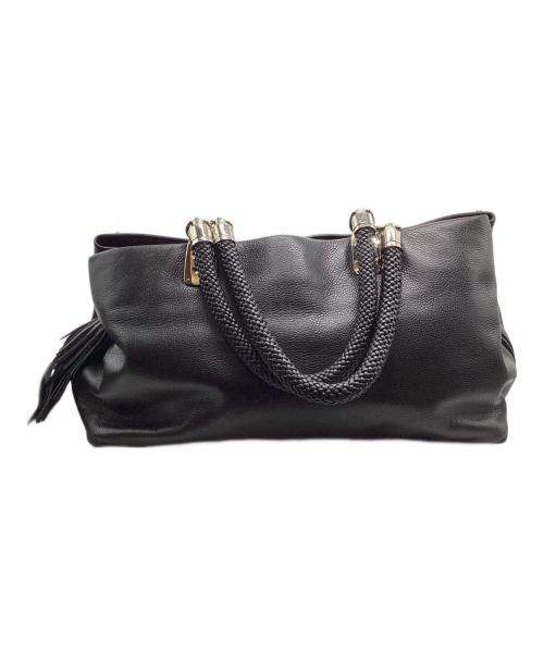 COLE HAAN（コールハーン）COLE HAAN (コールハーン) レザーハンドバッグ ブラックの古着・服飾アイテム