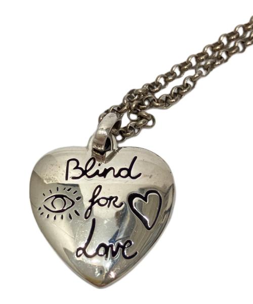 GUCCI（グッチ）GUCCI (グッチ) “Blind for Love”ペンダント ネックレス シルバーの古着・服飾アイテム
