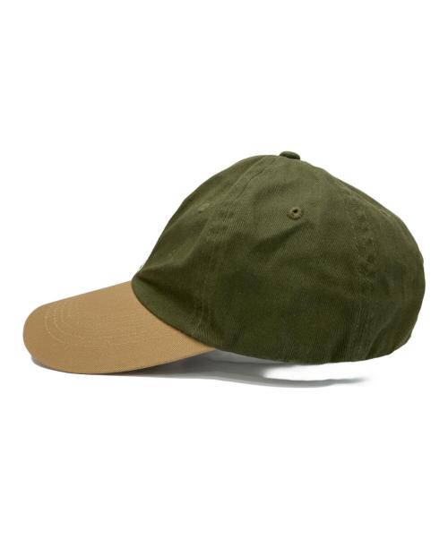 HUMAN MADE（ヒューマンメイド）HUMAN MADE (ヒューマンメイド) 2トーンキャップ オリーブの古着・服飾アイテム