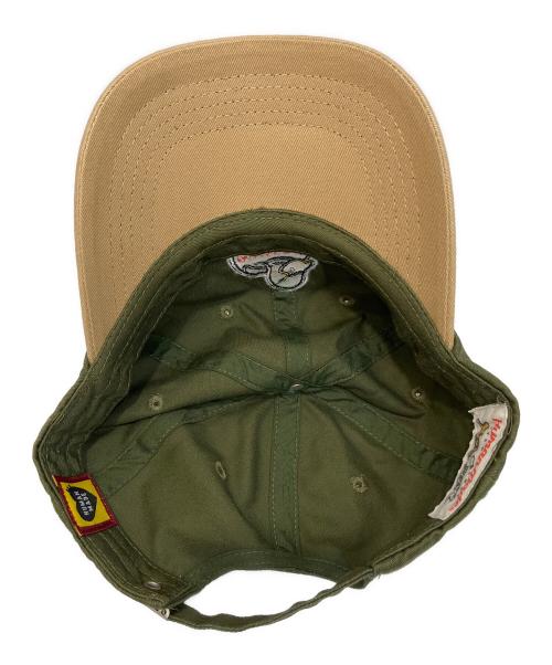 HUMAN MADE（ヒューマンメイド）HUMAN MADE (ヒューマンメイド) 2トーンキャップ オリーブの古着・服飾アイテム