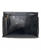 LOEWEロエベ）の古着「Tポーチ クラッチバッグ」｜ブラック