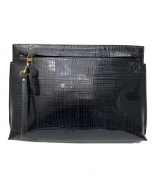 LOEWE（ロエベ）の古着「Tポーチ クラッチバッグ」｜ブラック