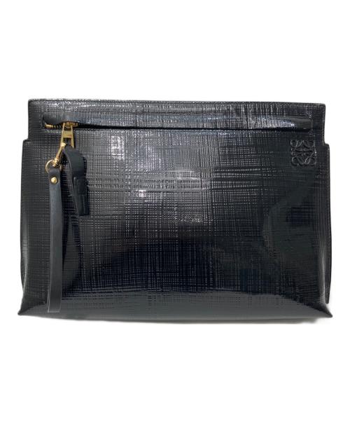 LOEWE（ロエベ）LOEWE (ロエベ) Tポーチ クラッチバッグ ブラックの古着・服飾アイテム