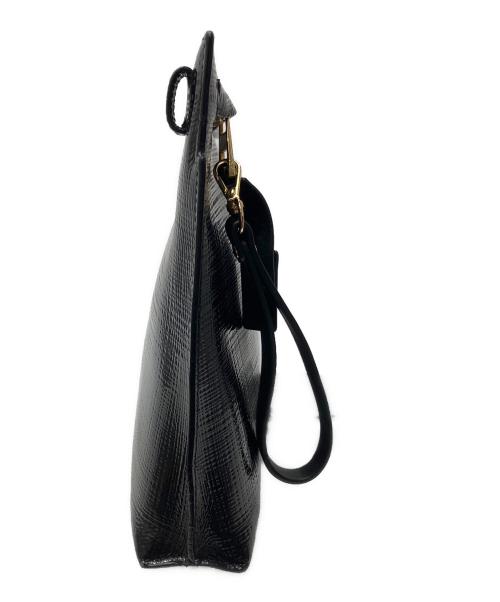 LOEWE（ロエベ）LOEWE (ロエベ) Tポーチ クラッチバッグ ブラックの古着・服飾アイテム