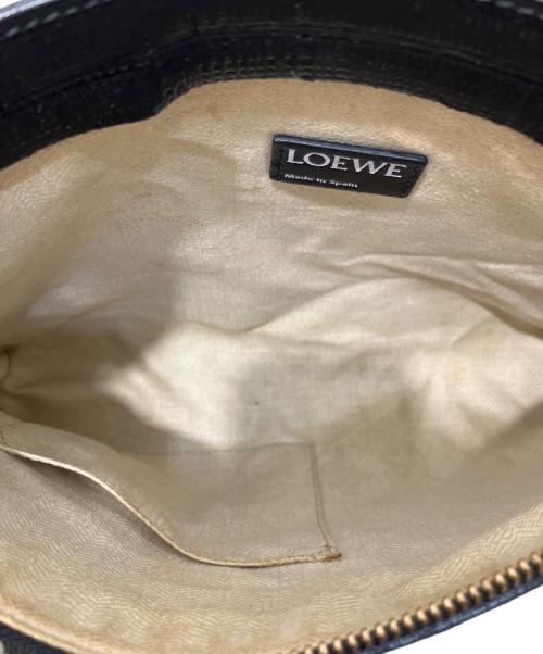 LOEWE（ロエベ）LOEWE (ロエベ) Tポーチ クラッチバッグ ブラックの古着・服飾アイテム