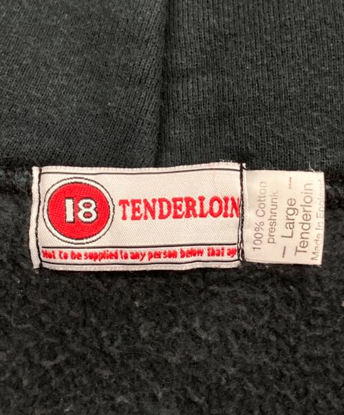 TENDERLOIN（テンダーロイン）TENDERLOIN (テンダーロイン) アーチロゴスウェットパーカー ブラック サイズ:Lの古着・服飾アイテム