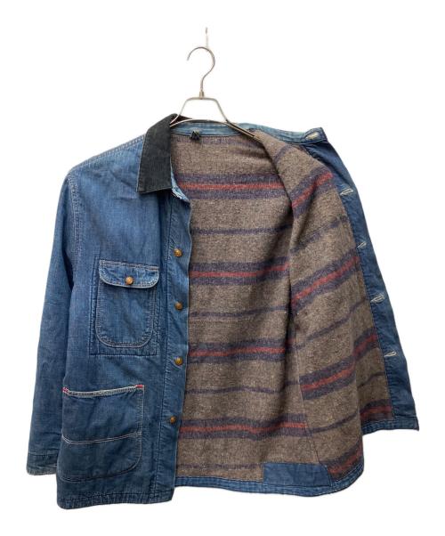VINTAGE（ヴィンテージ）VINTAGE (ヴィンテージ) ブランケットライナーカバーオール インディゴ サイズ:42の古着・服飾アイテム