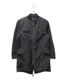 FRED PERRY（フレッドペリー）の古着「Fishtail Bomber Coat　(フイッシュテイルボンバーコート)」｜ブラック