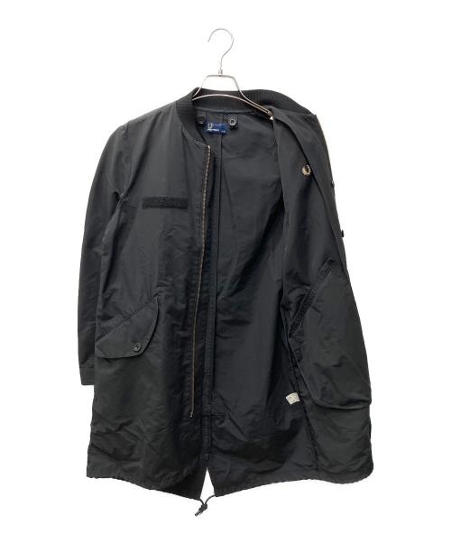 FRED PERRY（フレッドペリー）FRED PERRY (フレッドペリー) Fishtail Bomber Coat　(フイッシュテイルボンバーコート) ブラック サイズ:XSの古着・服飾アイテム