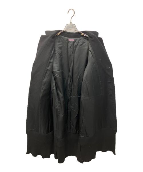 SueUNDERCOVER（スーアンダーカバー）SueUNDERCOVER (スーアンダーカバー) ボア切替チェスターコート ブラック サイズ:2の古着・服飾アイテム