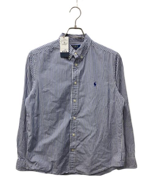 POLO RALPH LAUREN（ポロ・ラルフローレン）POLO RALPH LAUREN (ポロ・ラルフローレン) ストライプBDシャツ ブルー サイズ:XLの古着・服飾アイテム