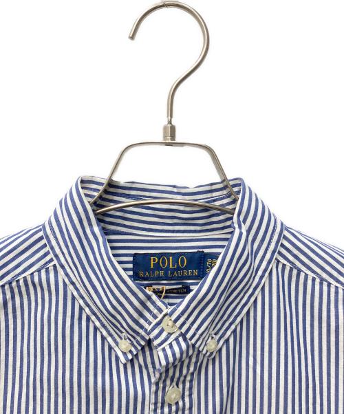 POLO RALPH LAUREN（ポロ・ラルフローレン）POLO RALPH LAUREN (ポロ・ラルフローレン) ストライプBDシャツ ブルー サイズ:XLの古着・服飾アイテム