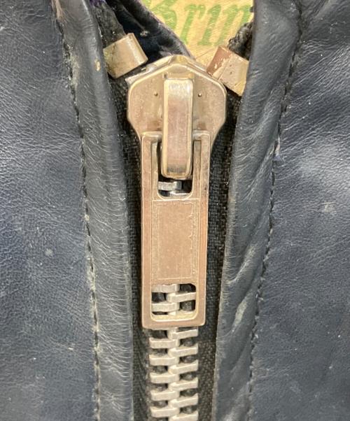 brimaco（ブリマコ）brimaco (ブリマコ) 70's レザージャケット ブルー サイズ:記載なし(実寸参照)の古着・服飾アイテム