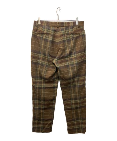 POLO RALPH LAUREN（ポロ・ラルフローレン）POLO RALPH LAUREN (ポロ・ラルフローレン) ウールチェックスラックス ブラウン サイズ:32の古着・服飾アイテム