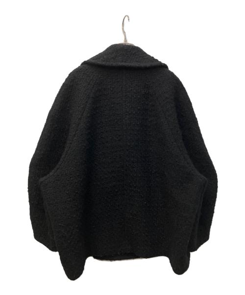 CLANE（クラネ）CLANE (クラネ) OVER TWEED COAT / オーバーツイードコート ブラック サイズ:2の古着・服飾アイテム
