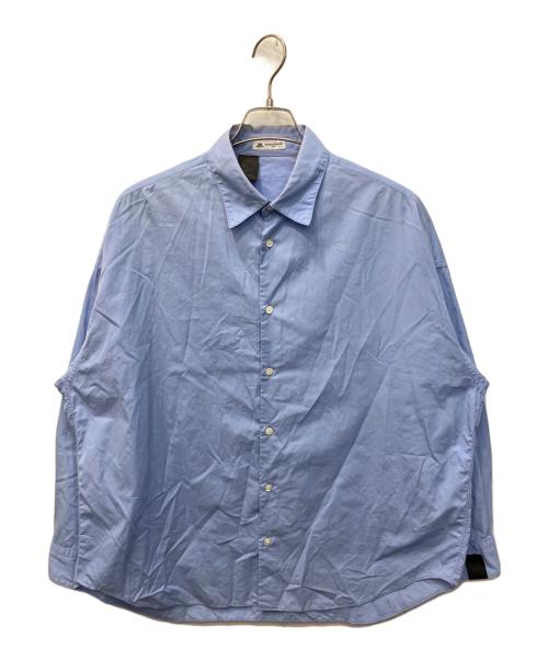 N.HOOLYWOOD（エヌ ハリウッド）N.HOOLYWOOD (エヌ ハリウッド) オーバーサイズシャツ ブルー サイズ:36の古着・服飾アイテム
