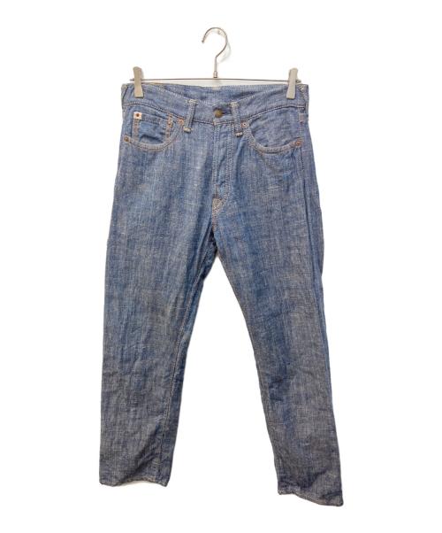 45rpm（45アールピーエム）45rpm (45アールピーエム) リネンコットンデニムパンツ ネイビー サイズ:30の古着・服飾アイテム