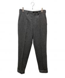 COMME des GARCONS HOMME PLUS（コムデギャルソンオムプリュス）の古着「ヘリンボーン柄ウールスラックス」｜グレー