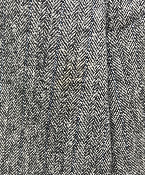 COMME des GARCONS HOMME PLUS（コムデギャルソンオムプリュス）COMME des GARCONS HOMME PLUS (コムデギャルソンオムプリュス) ヘリンボーン柄ウールスラックス グレー サイズ:Sの古着・服飾アイテム