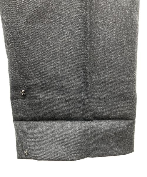 COMME des GARCONS HOMME PLUS（コムデギャルソンオムプリュス）COMME des GARCONS HOMME PLUS (コムデギャルソンオムプリュス) ノータックウールスラックス グレー サイズ:Sの古着・服飾アイテム