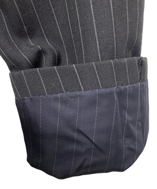COMME des GARCONS HOMME PLUS（コムデギャルソンオムプリュス）COMME des GARCONS HOMME PLUS (コムデギャルソンオムプリュス) ウールポリ3Bストライプジャケット ブラック サイズ:Sの古着・服飾アイテム