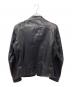 USED (USED) 八の字ライダースジャケット ブラック サイズ:採寸参照：8000円