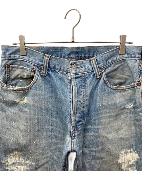 ETERNAL（エターナル）ETERNAL (エターナル) ペイントクラッシュデニムパンツ インディゴ サイズ:W34の古着・服飾アイテム