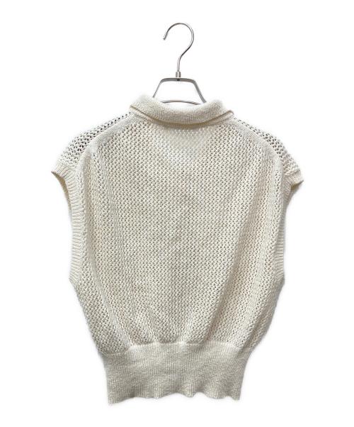 URBAN RESEARCH（アーバンリサーチ）URBAN RESEARCH (アーバンリサーチ) シャツカラーメッシュニット アイボリー サイズ:FREEの古着・服飾アイテム