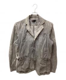 DIESEL（ディーゼル）の古着「ウォッシュドデザインデニムジャケット」｜グレー