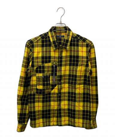 m*a様 激レア　コムデギャルソン ケース　タータン チェック　イエロー× 中古・古着通販】COMME des GARCONS HOMME (コムデギャルソン オム