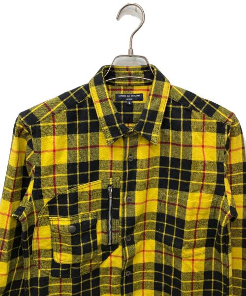 COMME des GARCONS HOMME（コムデギャルソン オム）COMME des GARCONS HOMME (コムデギャルソン オム) チェックシャツ イエロー サイズ:Sの古着・服飾アイテム