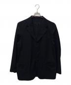 COMME des GARCONS HOMMEコムデギャルソン オム）の古着「ウールギャバテーラードジャケット」｜ネイビー