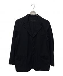 COMME des GARCONS HOMME（コムデギャルソン オム）の古着「ウールギャバテーラードジャケット」｜ネイビー