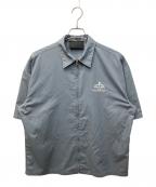 PRADAプラダ）の古着「Technical Cotton Short-Sleeve Shirt/テクニカルコットンショートスリーブシャツ」｜スカイブルー