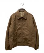AURALEEオーラリー）の古着「BONDED TROPICAL WOOL ZIP BLOUSON」｜ベージュ