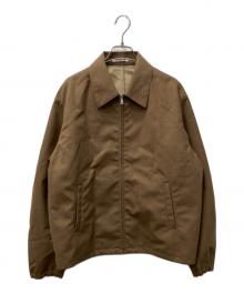 AURALEE（オーラリー）の古着「BONDED TROPICAL WOOL ZIP BLOUSON」｜ベージュ