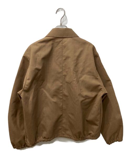 AURALEE（オーラリー）AURALEE (オーラリー) BONDED TROPICAL WOOL ZIP BLOUSON ベージュ サイズ:3の古着・服飾アイテム
