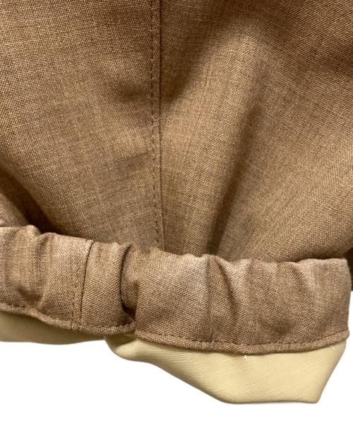 AURALEE（オーラリー）AURALEE (オーラリー) BONDED TROPICAL WOOL ZIP BLOUSON ベージュ サイズ:3の古着・服飾アイテム
