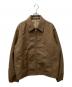 AURALEE（オーラリー）の古着「BONDED TROPICAL WOOL ZIP BLOUSON」｜ベージュ