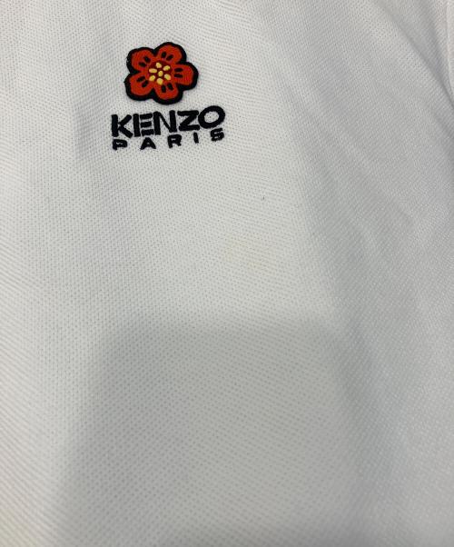 KENZO（ケンゾー）KENZO (ケンゾー) BOKE FLOWER SLIM POLO/ボケフラワースリムポロシャツ ホワイト サイズ:XXLの古着・服飾アイテム
