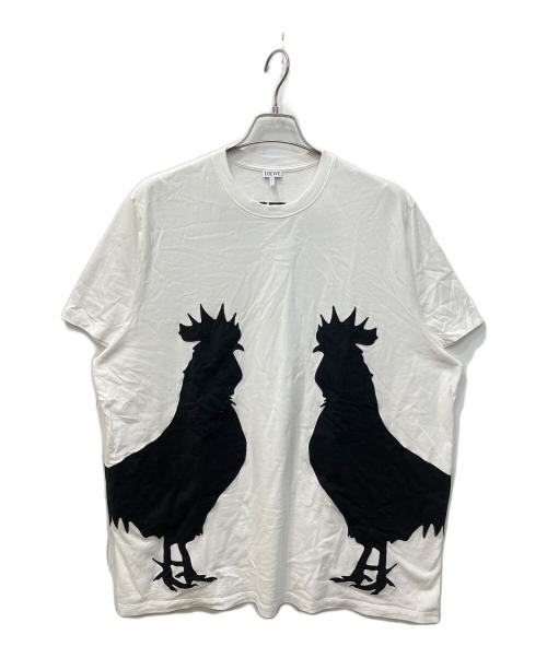 LOEWE（ロエベ）LOEWE (ロエベ) OVERSIZED ROOSTER T-SHIRT/オーバーサイズドルースターティーシャツ ホワイト サイズ:Sの古着・服飾アイテム