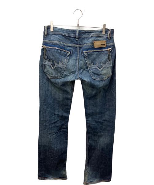 DIESEL（ディーゼル）DIESEL (ディーゼル) バックポケット刺繍デニムパンツ インディゴ サイズ:32の古着・服飾アイテム