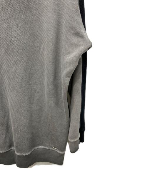 DIESEL（ディーゼル）DIESEL (ディーゼル) 切替スウェット ブラック×グレー サイズ:XSの古着・服飾アイテム